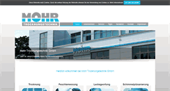 Desktop Screenshot of mohr-trocknungstechnik.de